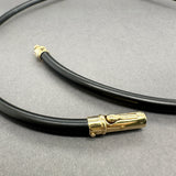 Estate 14K Y Gold 17.5” Rubber Necklace