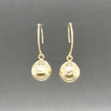 Estate 14K Y Gold Ball Drop Earrings