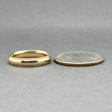 Estate 14K Y Gold 3.92mm Milgrain Ring