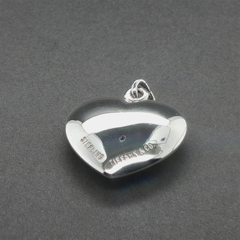 Estate Tiffany & Co. SS Puff Heart Pendant