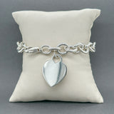 Estate Tiffany & Co. SS Heart Tag Bracelet