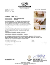 Estate 14K Y Gold 0.62ctw Citrine Hoop Earrings