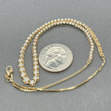 Estate 14K Y Gold 2.38ctw F-G/SI1-2 Diamond Riviere Necklace