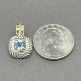 Estate David Yurman SS 14 Topaz Albion Enhancer Pendant