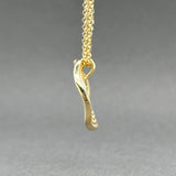 Estate 14K TT Gold 0.05ctw G-H/VS2-SI1 Diamond Pendant