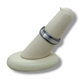 Tantalum 6mm Band with Platinum Center Inlay 9