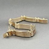 Estate 14K Y Gold Gate Link Bracelet