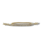 14K Y Gold 2.40ctw E-F/VVS2 Lab-Created Diamond Tennis Bracelet