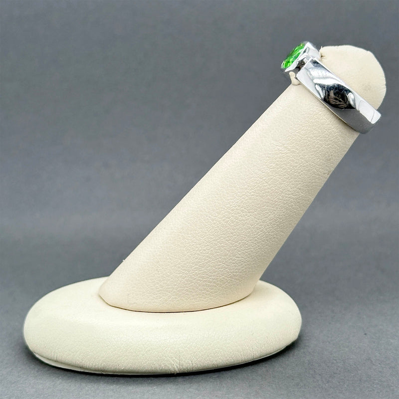 Estate 14K W Gold 1.61ct Garnet Ring