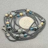 Estate David Yurman SS 18 39.5” 20.62ctw Multistone Station Necklace