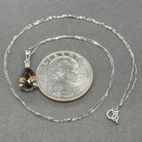 Estate 14K W Gold 1.71ct Smoky Quartz & 0.01ctw I/SI2 Diamond Pendant