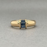 Estate Tiffany & Co. 18K Y Gold 0.42ct Sapphire Ring