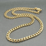 Estate 14K Y Gold 5.4mm 18.75” Curb Link Chain