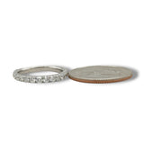 14K W Gold 1.00ctw G/SI1 French Pave Diamond Band