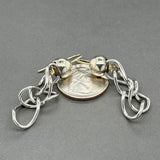 Estate SS “Devorah” Mobius Loop Dangle Earrings