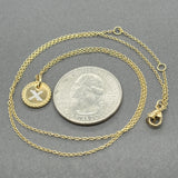 Estate David Yurman 18K Y Gold 0.01ctw Diamond Cable Collectibles X Pendant