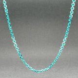 Estate Tiffany & Co. SS Blue Enamel Sparkle Chain
