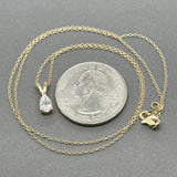 Estate 14K Y Gold 0.35ct F/SI1 Diamond Pendant