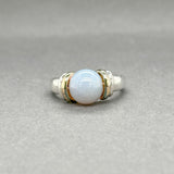 Estate Movado SS 18 Chalcedony Ring
