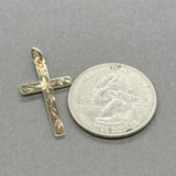 Estate 14K Y Gold 30mm Cross Pendant