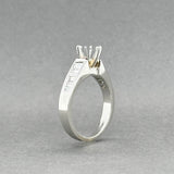 Estate 14K W Gold 0.50ctw G-H/SI1 Diamond Eng. Ring Semi-Mount