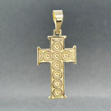 Estate 14K Y Gold 42.3mm Crucifix Pendant