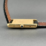 Estate Cartier 18K Y Gold Tank Women’s Quartz Watch Ref#11402