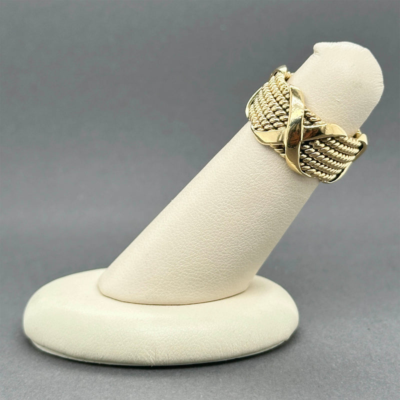 Estate Tiffany & Co. Schlumberger 18K Y Gold 6 Row Rope Ring