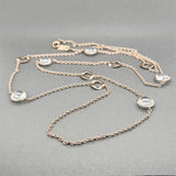 Estate Ippolita RGP SS 19.70ctw Quartz Station Necklace