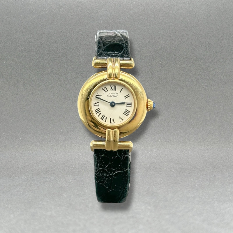 Estate Cartier Must Colisee Vermeil Quartz Watch Ref#590002