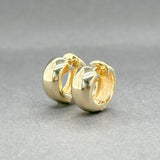 Estate 14K Y Gold 14.8mm Huggie Earrings