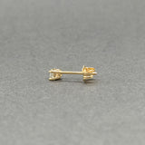 Estate 14K Y Gold 0.08ct I/SI1 Diamond Single Stud Earring