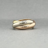 Estate Cartier 18K Tri-Color Gold Trinity Ring