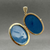 Estate 14K Y Gold 40.3mm Oval Locket Pendant