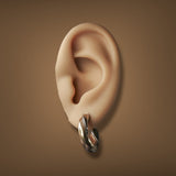 Estate 14K TT Gold 20.10mm Huggie Earrings