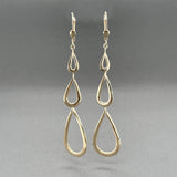Estate 14K Y Gold Teardrop 77.43mm Dangle Earrings