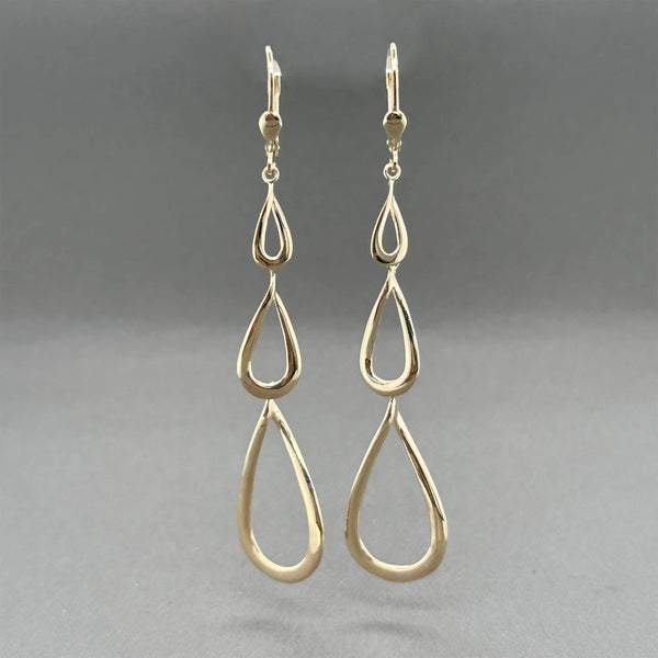 Estate 14K Y Gold Teardrop 77.43mm Dangle Earrings