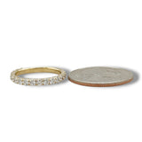 14K Y Gold 1.00ctw G/SI1 French Pave Diamond Band