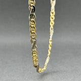 Estate 14K TT Gold 4.02mm Fancy Mariner Chain