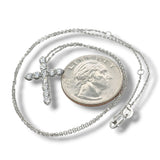 14K W Gold F/VS1 1.14ctw Lab-Created Diamond Cross