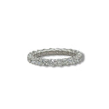 14K W Gold 2.11ctw E-F/VS1 Lab Created Diamond Eternity Band