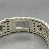 Estate Judith Ripka SS CZ Cuff Bracelet
