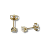 14K Y Gold 0.50ctw F/VS1 Lab-Created Princess Cut Diamond Earrings