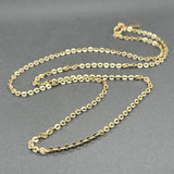 Estate 18K Y Gold 2.63mm 23.25” Cable Chain