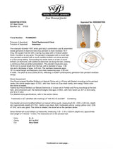Estate 14K W Gold 0.70ct Citrine & 0.06ctw Diamond Pendant