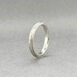 Estate 18K W Gold 2.56mm Textured Ring