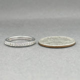 Estate 14K W Gold 0.21ctw G/VS2 Diamond Ring