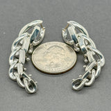 Estate Tiffany & Co. SS Forge Drop Link Earrings
