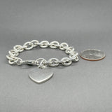 Estate Tiffany & Co. SS Heart Tag Bracelet