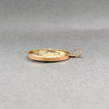 Estate 18K Y Gold 29.6mm Jesus Head Pendant